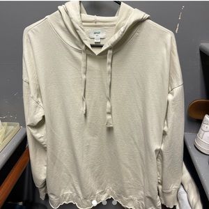 oversized ivory aerie hoodie